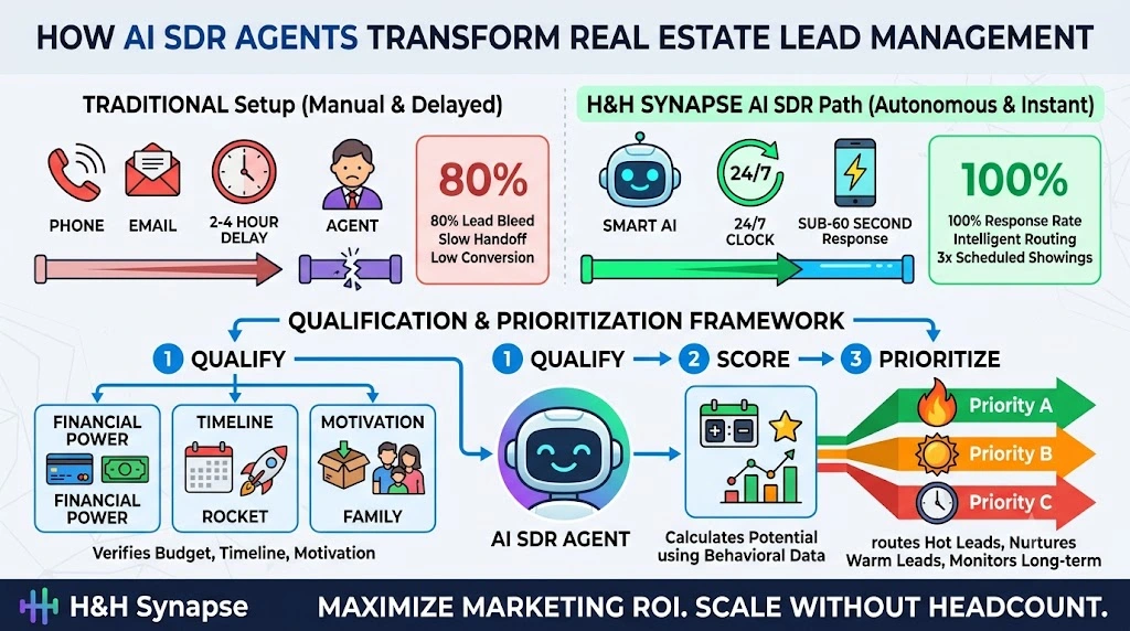 How AI SDR Agents Qualify & Prioritize Real Estate Leads for Your Team